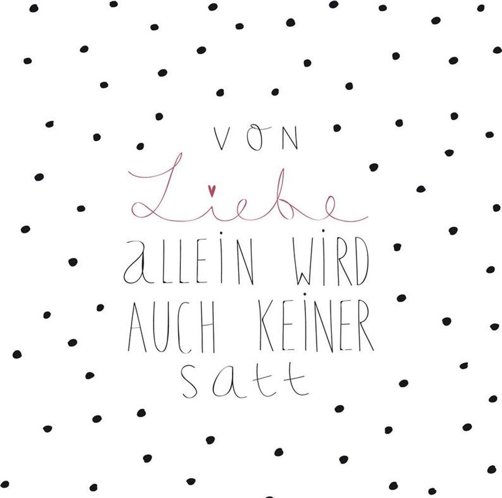 Räder Design Serviette Von Liebe Allein ... (20-teilig) Produktbild 