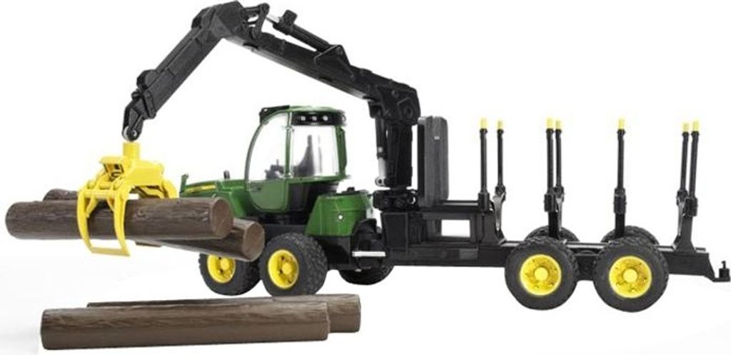 Bruder 02133 - John Deere 1210E bagr s drapákem na dřevo, Obrázek produktu 33