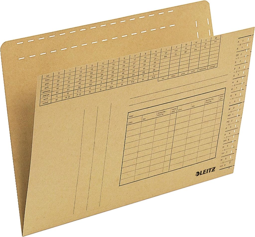Leitz Einstellmappe 24300000 DIN A4 250g Karton br 100 St./Pack.