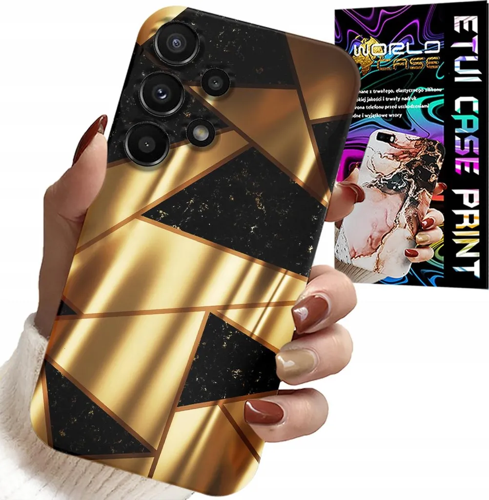 Cover Samsung A32 5G Oro Elegante con Pellicola Idrogel - Protezione 360