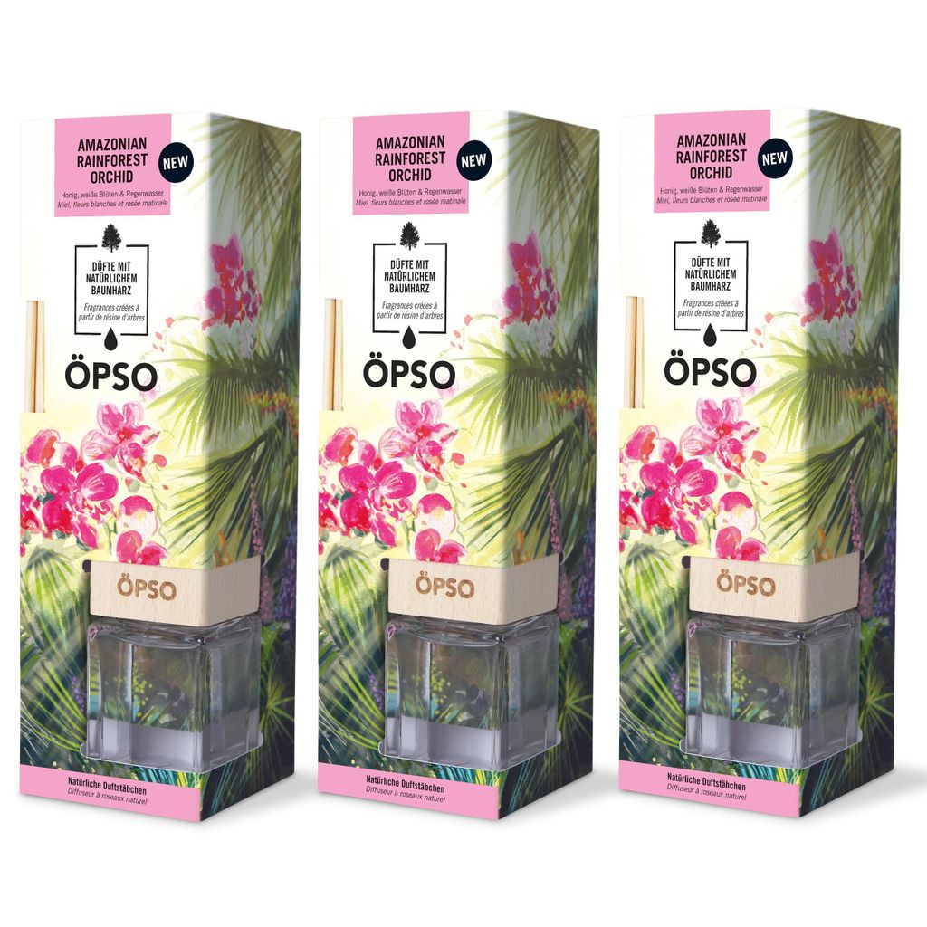 Öpso Raumduft Amazonian Rainforest Orchid 50ml (3er Pack)