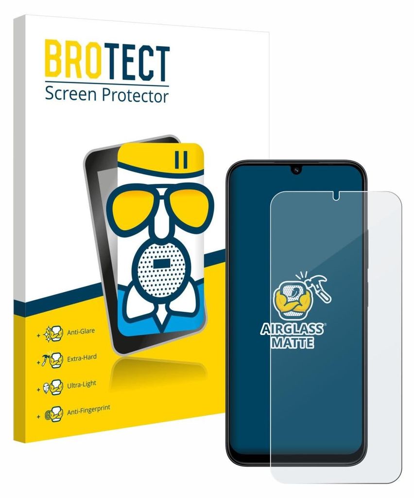 A product shot of a screen protector and its packaging.