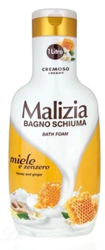 MALIZIA Bagno Schiuma Miele e Zenzero 1l Immagine del prodotto 