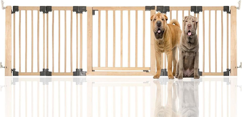 Bettacare Holz MehrPanel HaustierSchutz, Bis zu 256cm, Naturholz