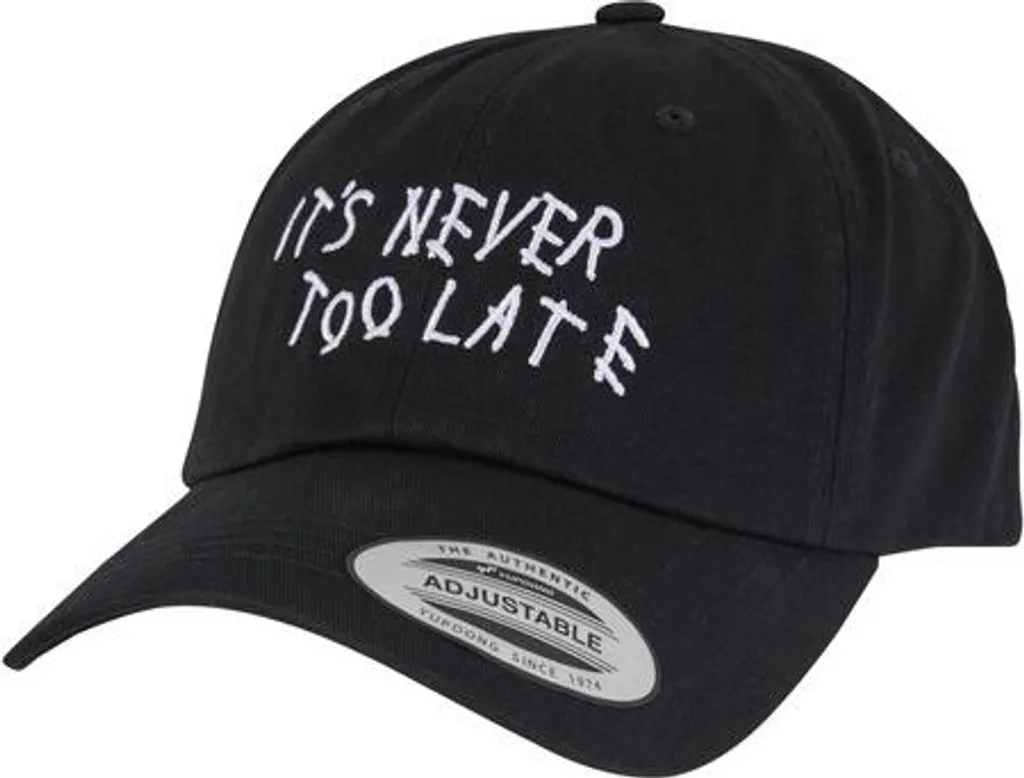 Kšiltovka Mr. Tee Never Too Late Dad Cap nero - UNI