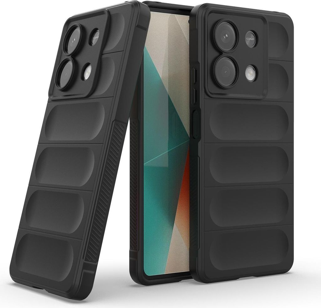 Handy Hülle für Xiaomi Redmi Note 13 5G Grip Case Cover Schutzhülle Softgrip Farbe: Schwarz
