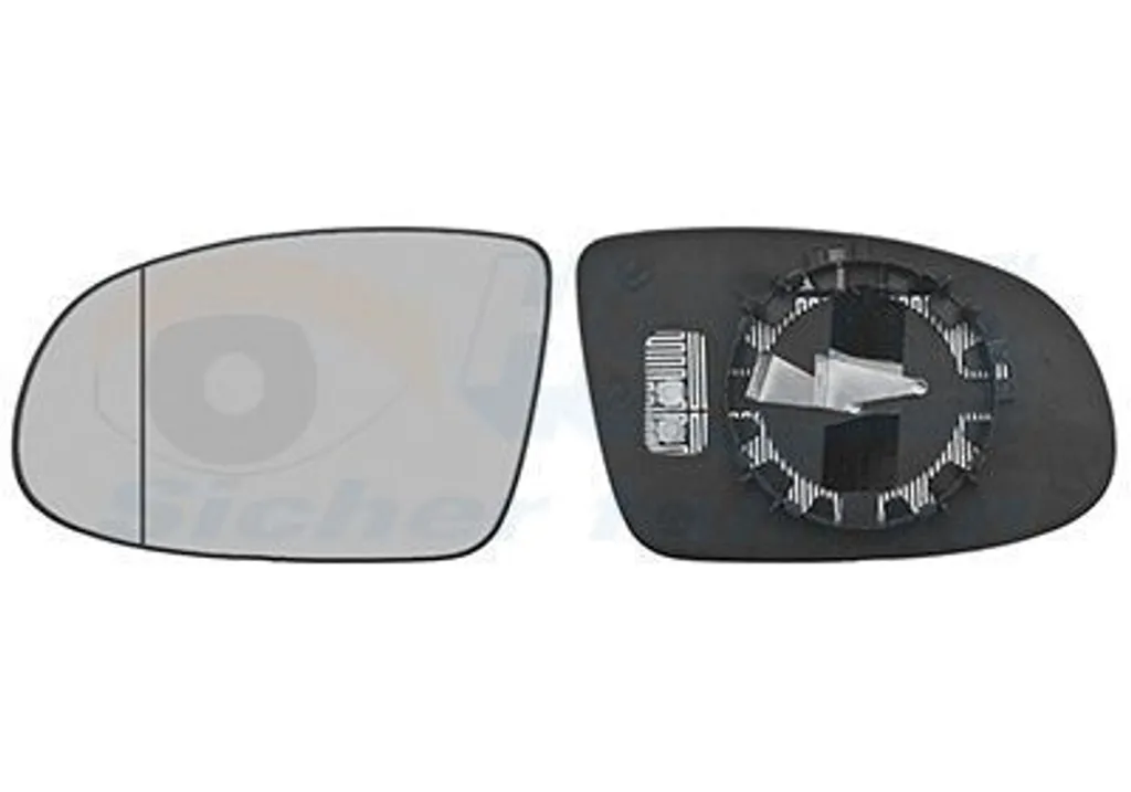 Remplacer vitre rétroviseur gauche Opel - Miroir VAN Wezel 3715837