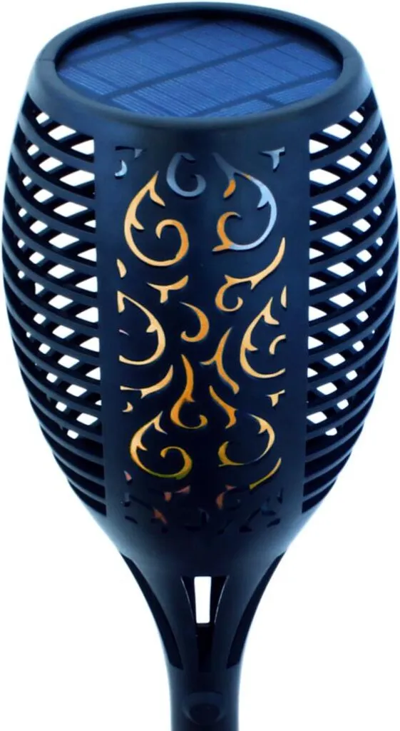 Luminaire Solaire de Balisage pour Allées et Terrasses Effet Flamme