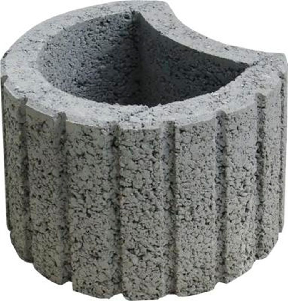 Svahová tvárnice Luna LU-1 přírodní šedá 30x23x20 cm Obrázek produktu 