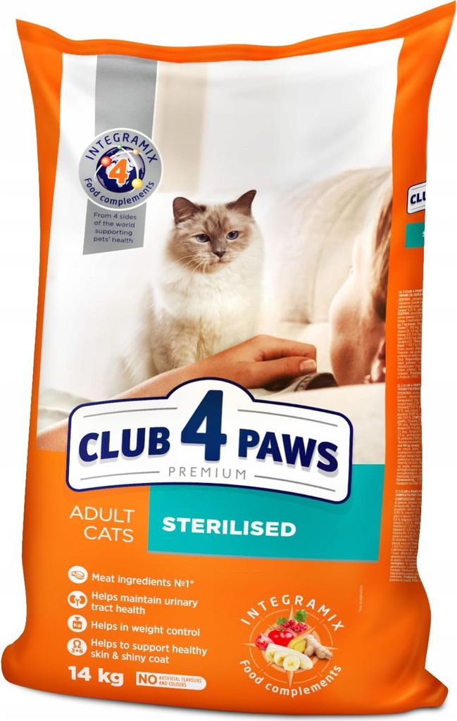 Club 4 Paws Premium Adult Cat Sterilised mit Huhn 14 kg Produktbild 