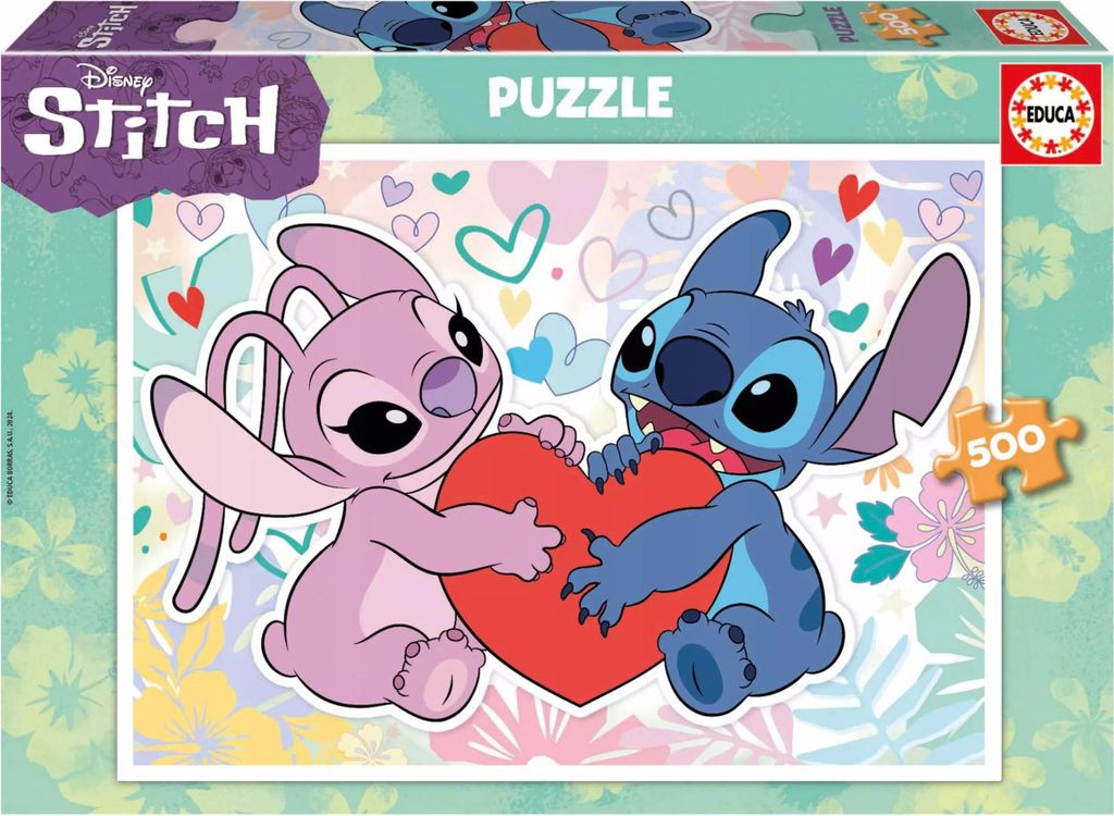 Educa - Disney Stitch - Puzzle de 500 pièces pour adultes. Image du produit 