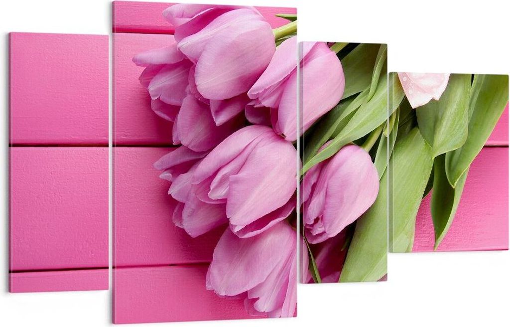 Bild auf Leinwand - Leinwandbild - Tulpen Blumenstrauß Produktbild 
