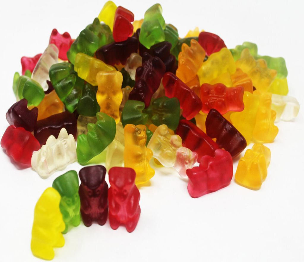 Produktbild Fruchtgummi Bären mehrfarbig sortiert fruchtig zuckerfrei 300g