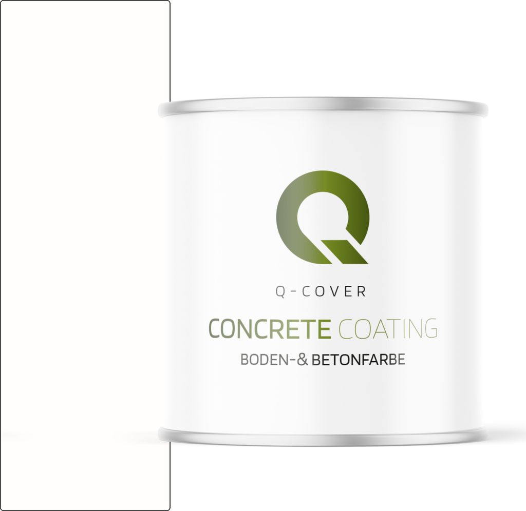 Bodenfarbe | Betonfarbe | Garagenboden | Bodenbeschichtung für Innen | Kellerfarbe Fußbodenfarbe Weiß 2,5L