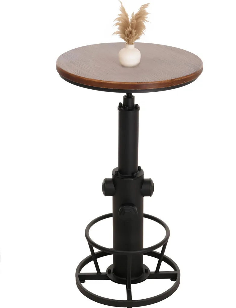 Table de bar réglable idéale pour petit appartement ou coin bistrot