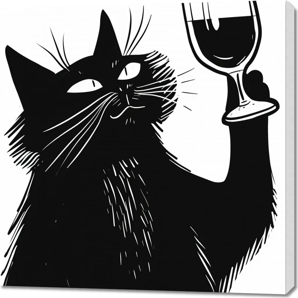 Déco Murale Chats Virtuoses 90x90 cm - Habillez vos Grands Murs Vides