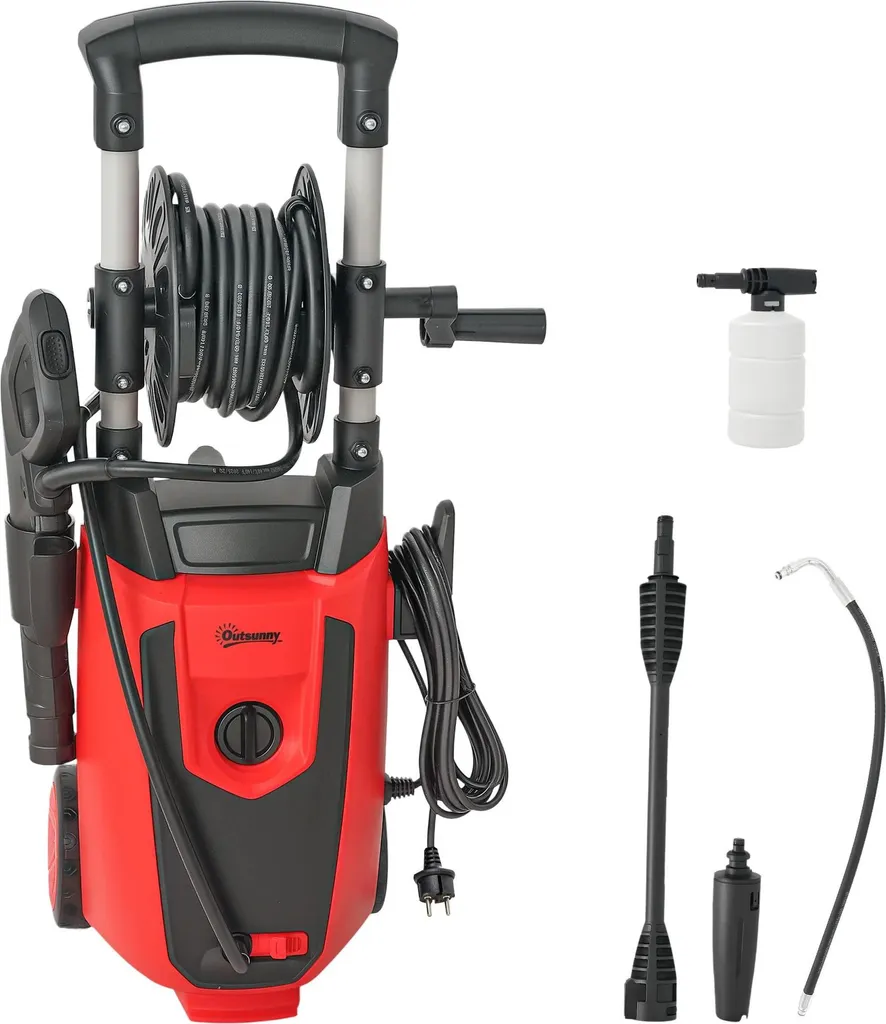 Nettoyeur haute pression 1800 Watts avec buse ajustable et arrêt auto