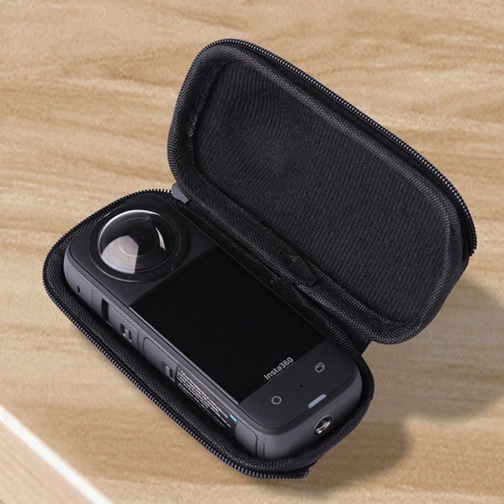 Kamera Schutz Tasche für Insta360 X3 / ONE X2 Case Cover Bumper Trage Schwarz, Farbe:Schwarz