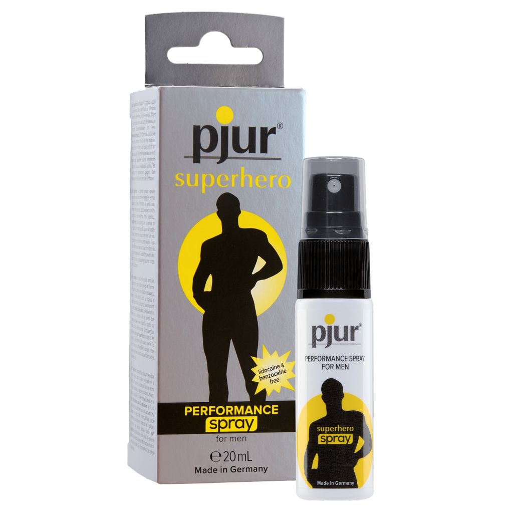 pjur superhero PERFORMANCE spray - Verzögerungsspray für Männer - reduziert die Empfindlichkeit - ganz ohne zu betäuben (20ml)