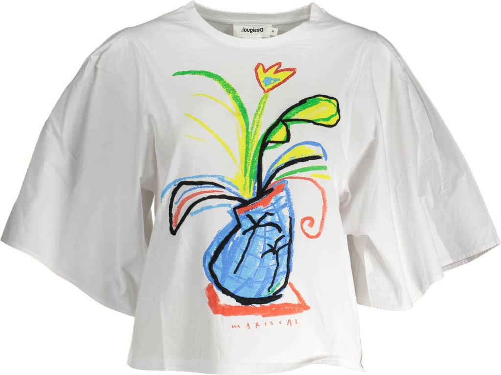 DESIGUAL T-shirt Damen Textil Weiß SF19502 - Größe: XL