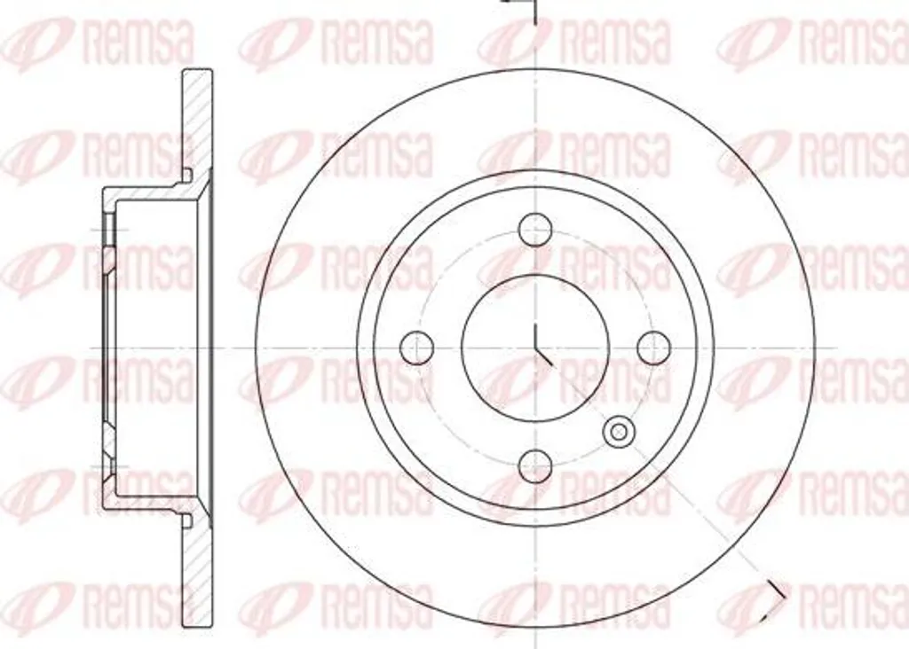 Disque de frein REMSA 6425.00 OE 002415019 pour Favorit et Felicia