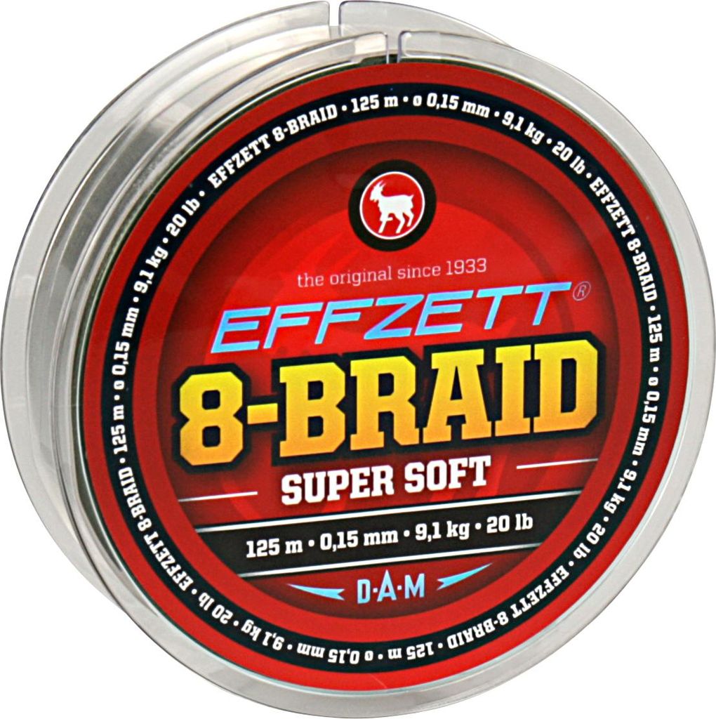 Effzett Angelschnur 8-Braid (Moss Green, 250 m) Ø mm: 0,08