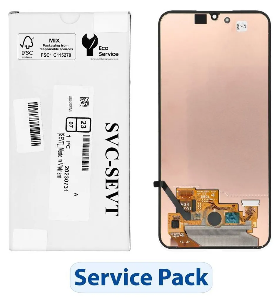 Écran Samsung A34 5G LCD GH82-31235A - Rendu des Couleurs et Tactile Fluide