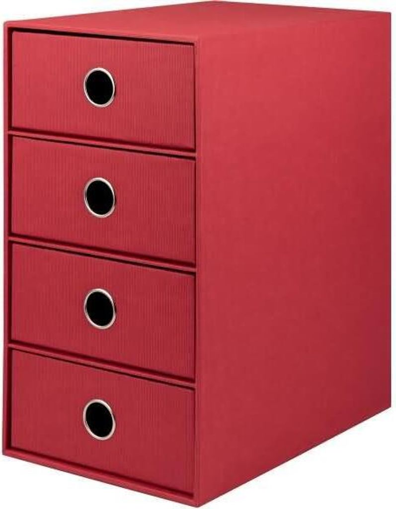 Rössler Papier S.O.H.O. Rot - 4er Schubladenbox Produktbild 