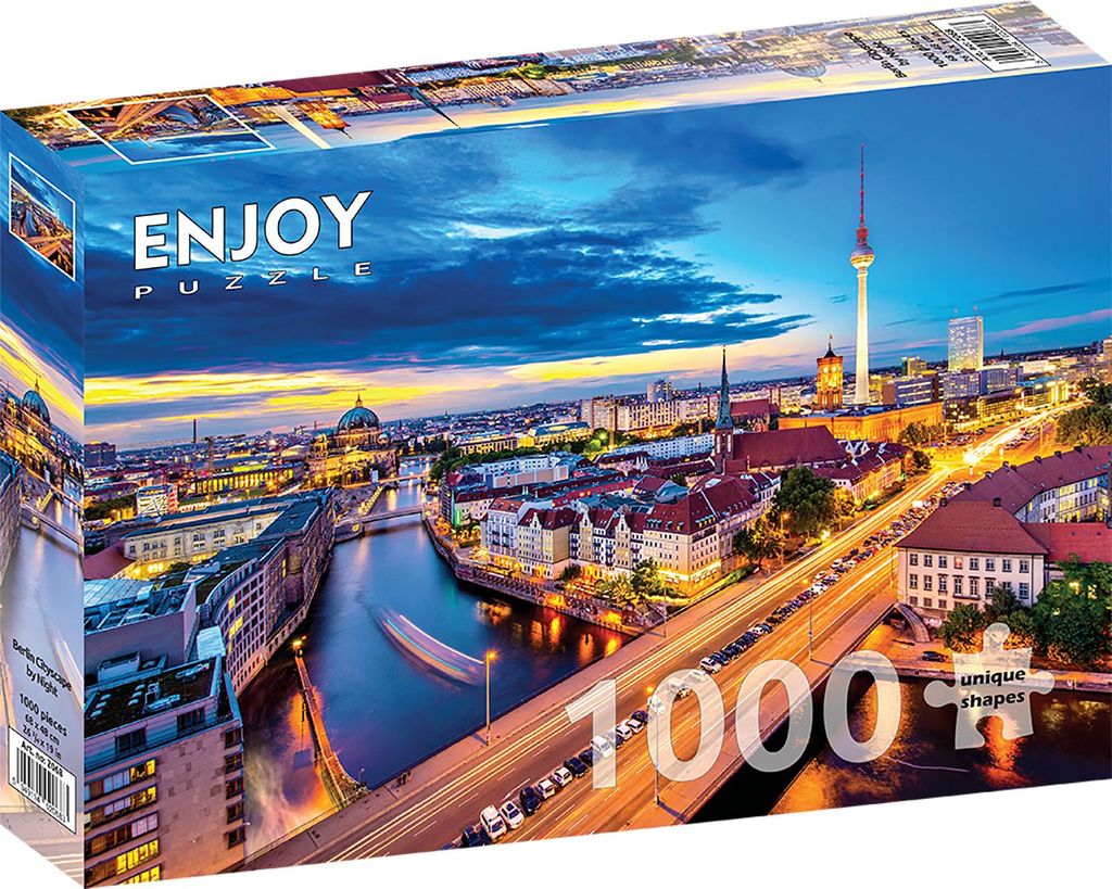 Puzzle 1000 pezzi Enjoy – Berlin Cityscape by Night Immagine del prodotto 