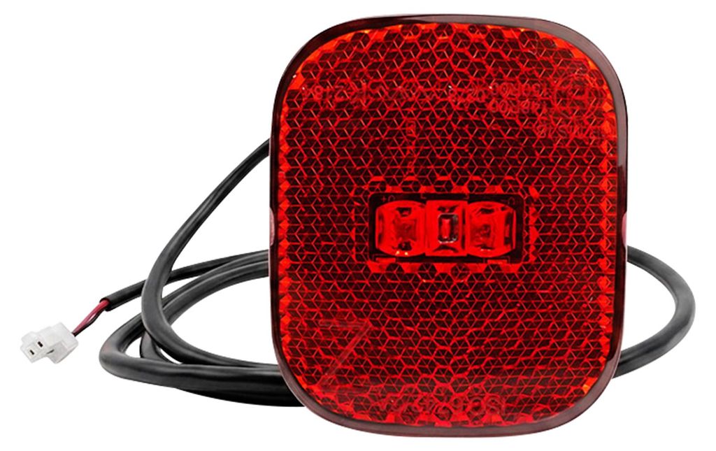 Ninebot, Rücklicht für E-Scooter Segway F2 / F2 Plus / F2 Pro LED mit 98 cm Kabel, Schwarz / Rot