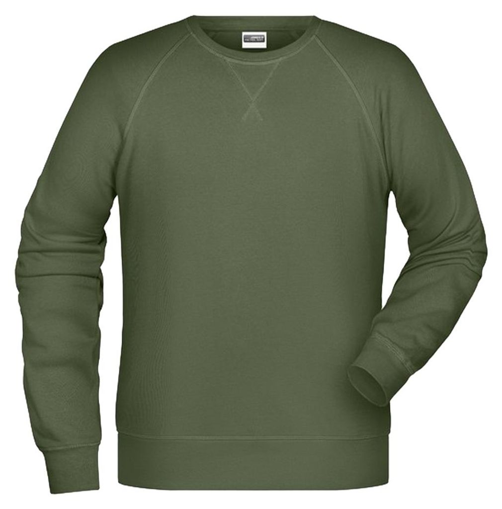 James and Nicholson - Sweatshirt für Herren LT2494 (XL) (Oliv)