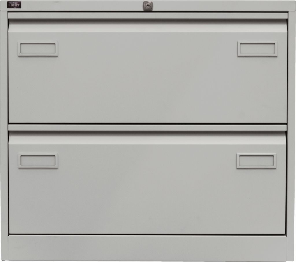 Bisley Hängeregistratur Schrank Light - 2 Schübe - Farbe: Lichtgrau