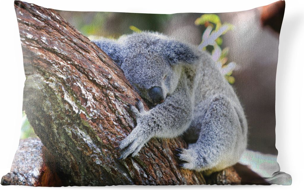 MuchoWow Outdoor Kissen - Koala - Kofferraum - Kuscheltier - Jungen - Mädchen - 50x30 cm - Wetterfest - Lounge Kissen - Sofa kissen - Wohnzimmer...