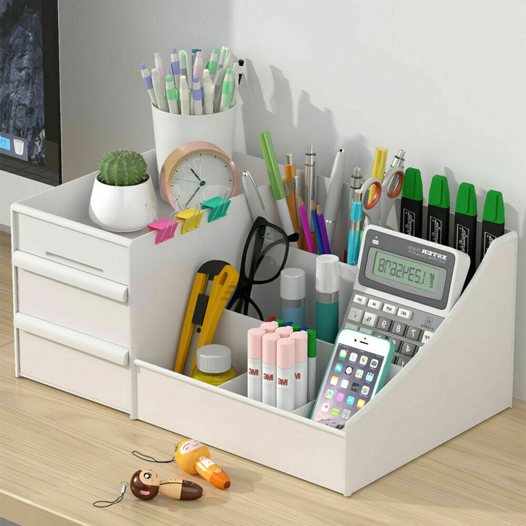 Schreibtisch Organizer Stiftehalter Aufbewahrungsbox Schreibtischbox Schubladen
