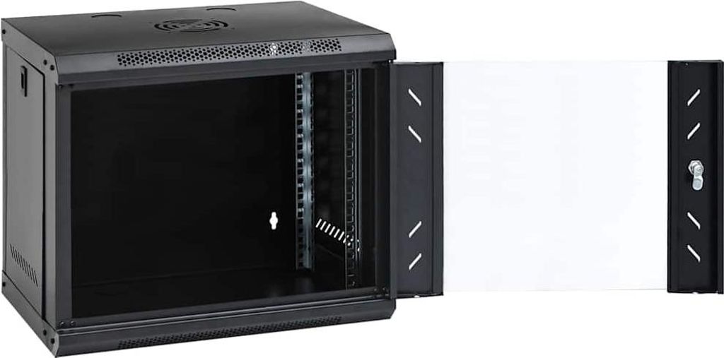 vidaXL 9HE Wandmontierter Netzwerkschrank 19" IP20 53x40x45 cm