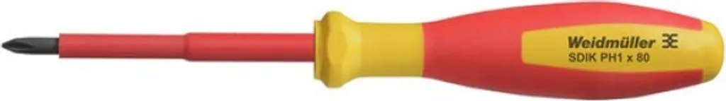 Weidmüller 2749890000 SDIK PH1 X 80 - Cacciavite Croce Isolato VDE