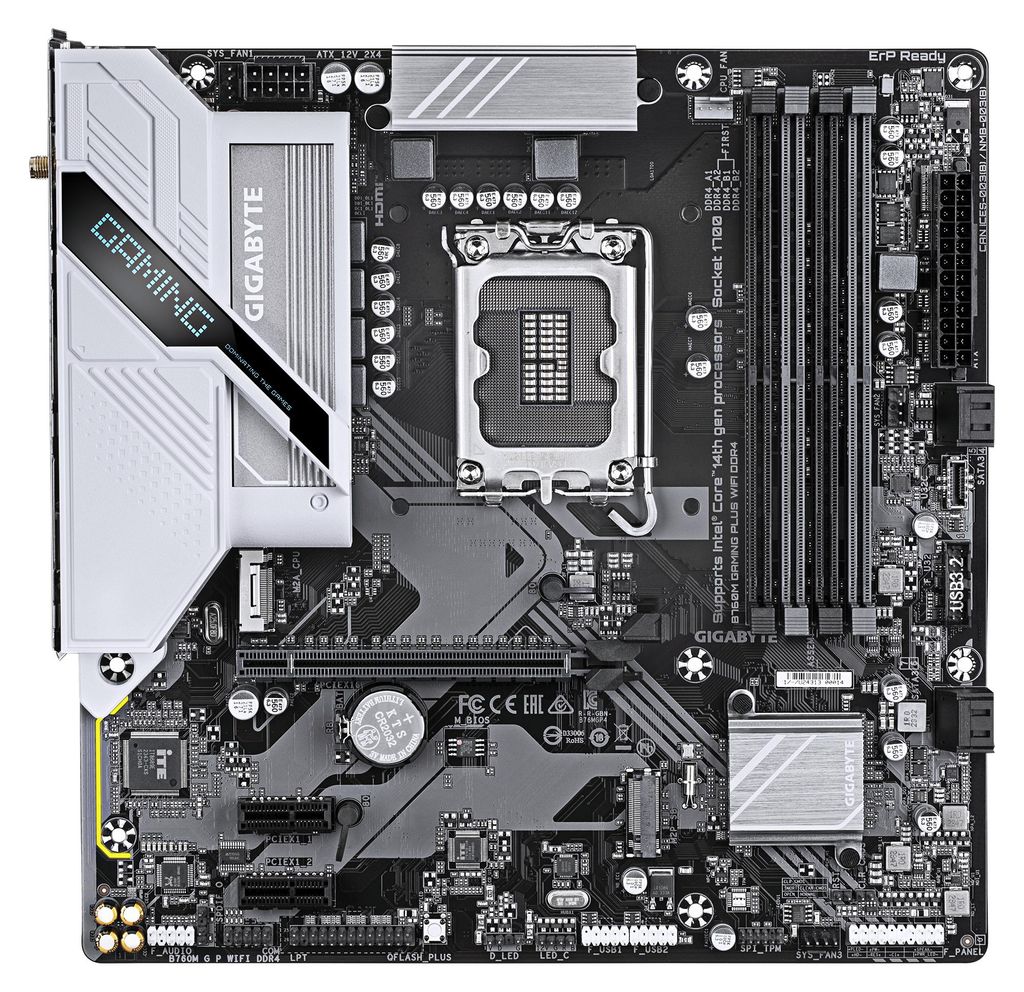 Gigabyte B760M GAMING PLUS WIFI DDR4 - Carte mère - micro Image du produit 