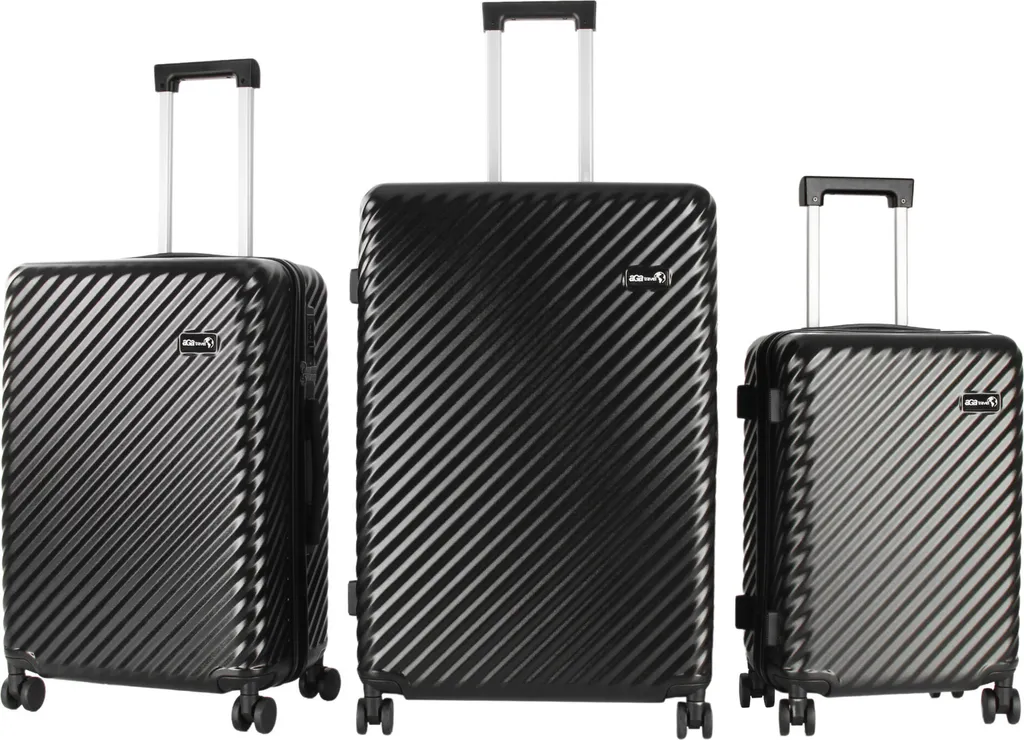 Set de valises de voyage Aga Travel MR4672 Noir - Bagagerie complète