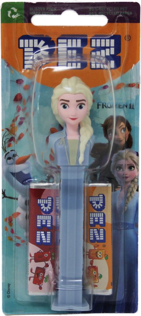 PEZ Elsa Figur mit blauem Spender 2 Päckchen süßen Bonbons Produktbild 1