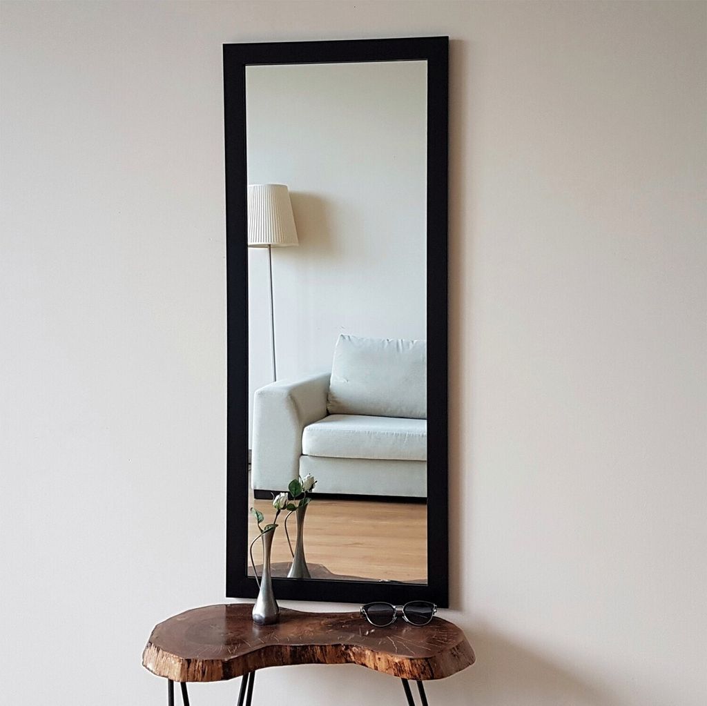 Skye Decor, A203- A203NOS, Schwarz, Wandspiegel, 105x40 cm, 100% laminierter Rahmen