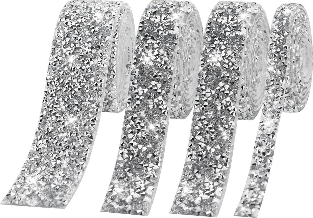 4 Rollen Diamantband selbstklebend kristall Strass Diamant Produktbild 