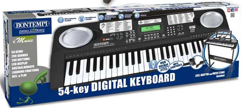 Clavier numérique débutant Bontempi pour apprendre la musique solo