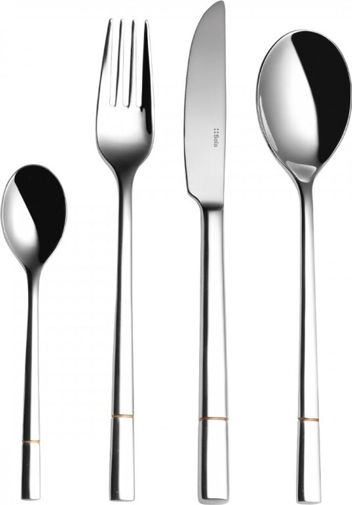 Besteckset 24-teilig für 6 Personen Edelstahl Besteck Produktbild 
