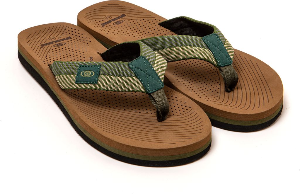 BRASILERAS Herren Zehensandalen mit rutschfester Sohle bequem schuhe für strand/schwimmbad/stadt grün 43 EU - UBMAV