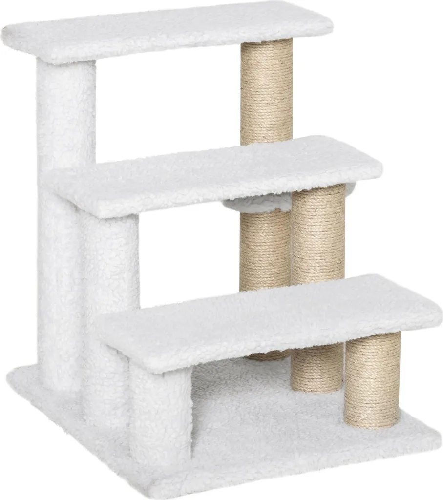 Scala per Gatti Anziani Fortuna Lai 3 Gradini | Tiragraffi e Peluche