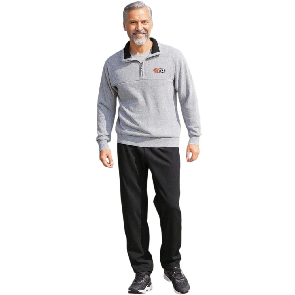 Herbold Sportswear Jogginganzug Gr.XL grau-schwarz