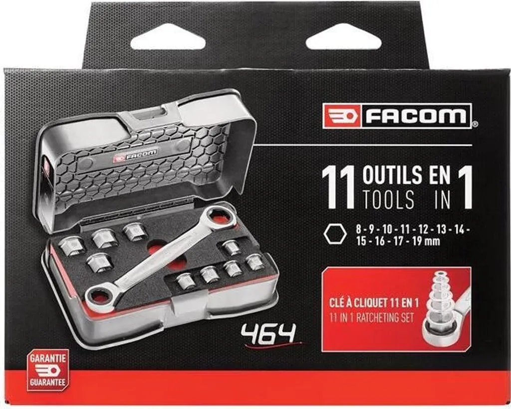 Jeu de clés polygonales 11 en 1 FACOM pour maintenance et serrage difficile - 6