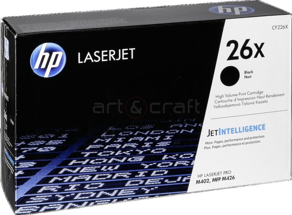 HP 26X Toner Cartridge - Zwart Productafbeelding 