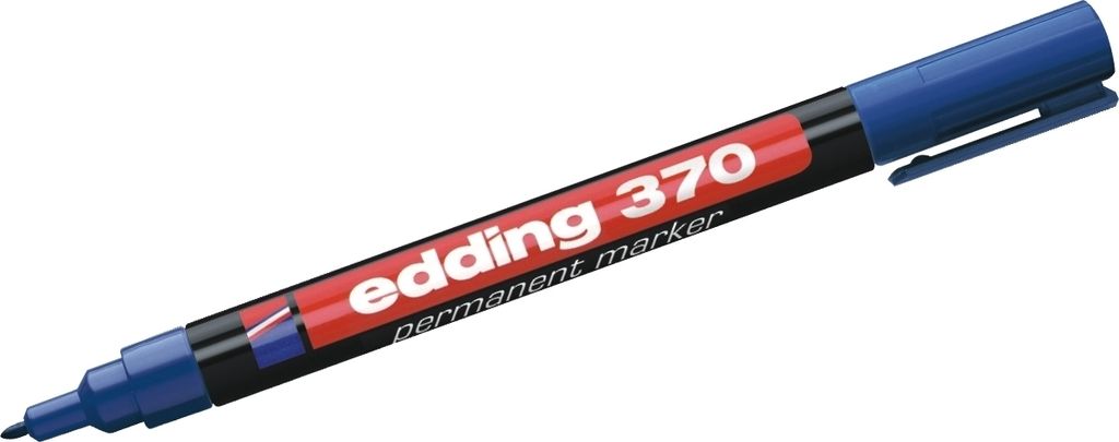 Edding 370 Permanentmarker, feine Rundspitze 1mm, wasserfest, schnelltrocknend