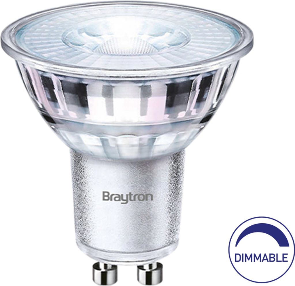 A close-up studio shot of a single LED light bulb.